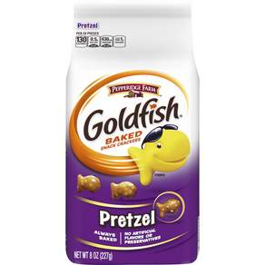 페퍼리지팜 골드피시 베이크드 스낵 크래커, 프레첼(Pretzel), 1개, 227g