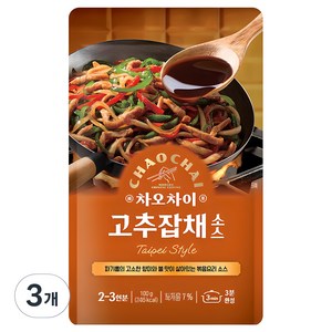 차오차이 고추잡채 소스, 100g, 3개