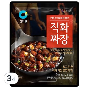 청정원 직화짜장 분말, 80g, 3개