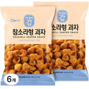 청우 참소라형 과자, 120g, 6개