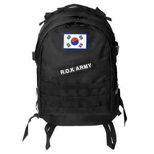 테라우드 K 솔져 군용가방 고급형 45L + 태극기 + R.O.K ARMY 패치 세트