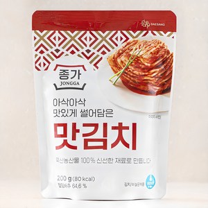 대상 종가 맛김치 파우치, 200g, 1개