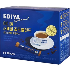 이디야 스페셜 골드블렌드 리치크레마 커피믹스, 11g, 50개입, 1개