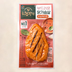 더건강한 부드러운 닭가슴살 순살 케이준, 100g, 1개