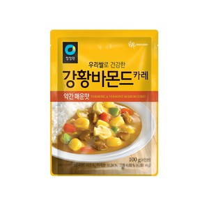 청정원 우리쌀 강황바몬드 카레 약간 매운맛, 100g, 1개