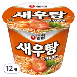 농심 새우탕 큰사발면 115g, 12개