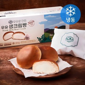 아침미소목장 우유 생크림 빵 6p (냉동), 390g, 1개