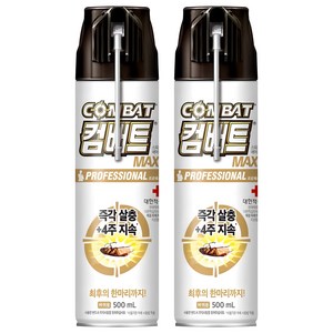 컴배트 프로페셔널 맥스 바퀴용 에어졸, 500ml, 2개