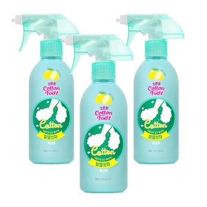 온더바디 코튼풋 발을씻자 풋샴푸 레몬민트향 본품, 3개, 385ml