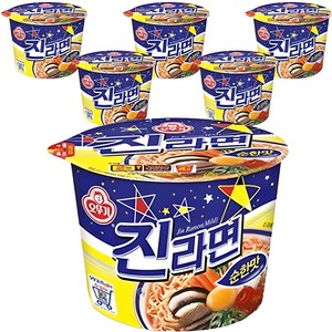 오뚜기 진라면 순한맛 용기, 6개