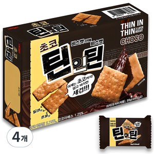 하늘처럼 초코 틴인틴 비스켓, 89g, 4개