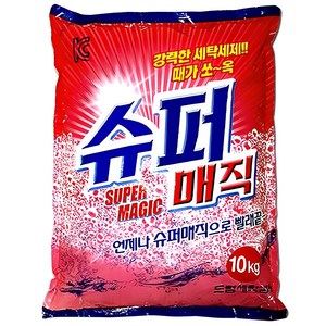 크린테크 슈퍼매직 분말세제 리필, 10kg, 1개