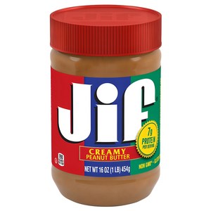 Jif 지프 크리미 땅콩버터, 454g, 1개