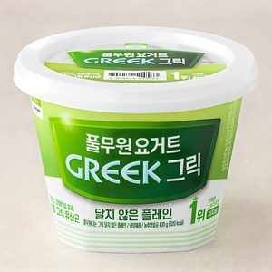 풀무원다논 그릭 달지않은 플레인 요거트, 1개, 400g