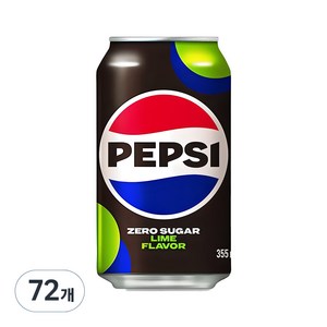 펩시 제로슈거 라임향, 355ml, 72개