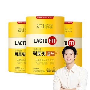 락토핏 생 유산균 골드, 160g, 3개