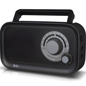 브리츠 포터블 FM AM 라디오, BZ-R410, 블랙