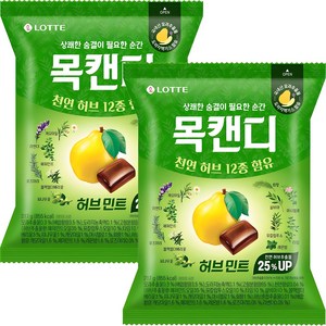 목캔디 롯데제과 허브민트, 217g, 2개