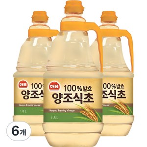 해표 양조식초, 1.8L, 6개