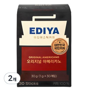 이디야 오리지널 아메리카노 커피믹스, 1g, 30개입, 2개