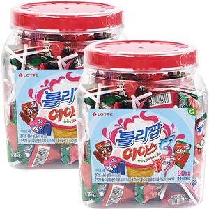 롯데웰푸드 롤리팝 아이스 캔디, 660g, 2개