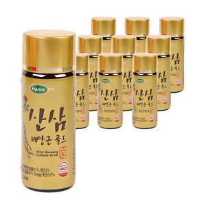 한미헬스 산삼배양근 골드 건강음료, 100ml, 10개