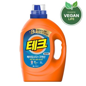 테크 베이킹소다 플러스 구연산 액상세제 본품, 3L, 1개