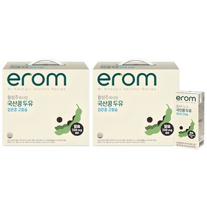 이롬 황성주 박사의 국산콩 두유 검은콩 고칼슘, 190ml, 40개