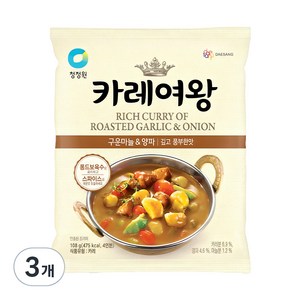 카레여왕 구운마늘 앤 양파, 108g, 3개