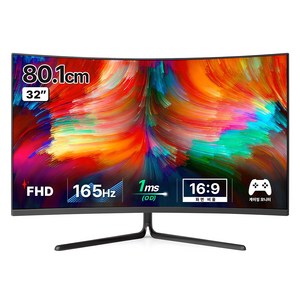 한성컴퓨터 FHD 1500R 커브드 게이밍 165Hz 모니터, 80.1cm, TFG32F16V(무결점)