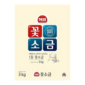 해표 꽃소금, 3kg, 1개