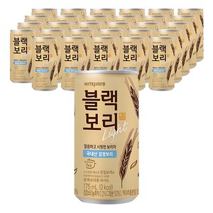 하이트진로 블랙보리 라이트 음료, 175ml, 30개