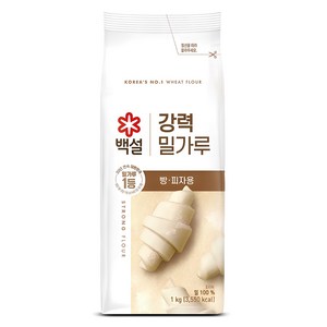 백설 강력 밀가루, 1kg, 1개