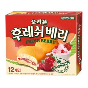 오리온 후레쉬베리 딸기, 360g, 1개