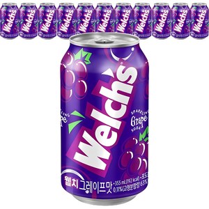 웰치스 그레이프맛, 355ml, 12개