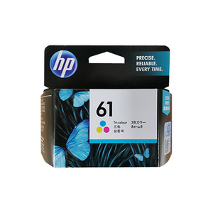 HP 61 CH561WA CH562WA (검정 컬러) 정품잉크, 02.CH562WA/No.61 (컬러/165매/표준용량), 1개