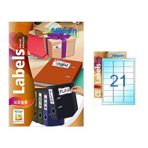 [올바른] 보호필름 -21칸(3X7), 25개