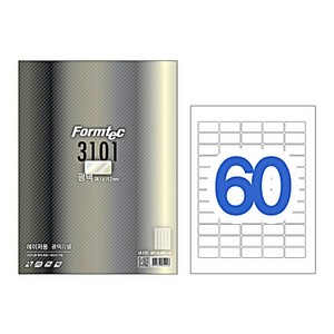 폼텍 레이져 광택라벨 LB-3101 60칸, A4, 100개