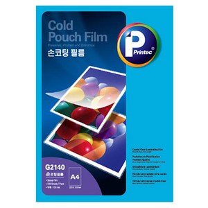 프린텍 손코팅필름 G2140, A4, 100개