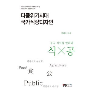 다중위기시대 국가식량디자인:기후위기 식량위기 시대에 요구되는 새로운 국가 경영전략 모색, 잉걸미디어, 백혜숙