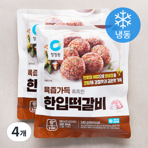 청정원 한입떡갈비 (냉동), 340g, 4개