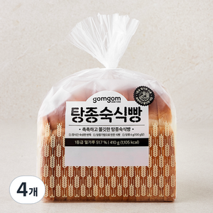 곰곰 탕종 숙식빵, 410g, 4개