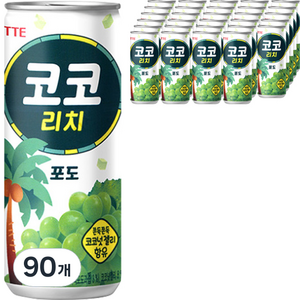 롯데 코코 리치 포도, 240ml, 90개