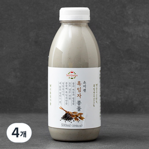 소이퀸 흑임자 콩물, 4개, 500ml