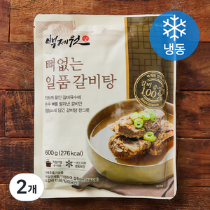 백제원 뼈없는 일품 갈비탕 (냉동), 600g, 2개