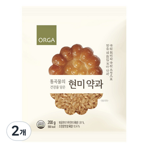 ORGA 현미 약과, 200g, 2개