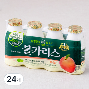 남양유업 불가리스 요구르트 복숭아, 150ml, 24개