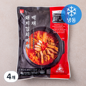 백채 돼지 김치찌개 (냉동), 500g, 4개