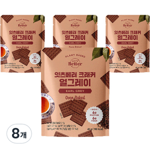 잇츠베러 크래커 얼그레이맛, 45g, 8개