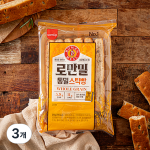 삼립 로만밀 통밀 스틱빵, 210g, 3개